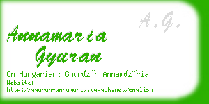 annamaria gyuran business card